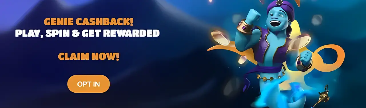 Golden Genie Casino bonus and promotions banner